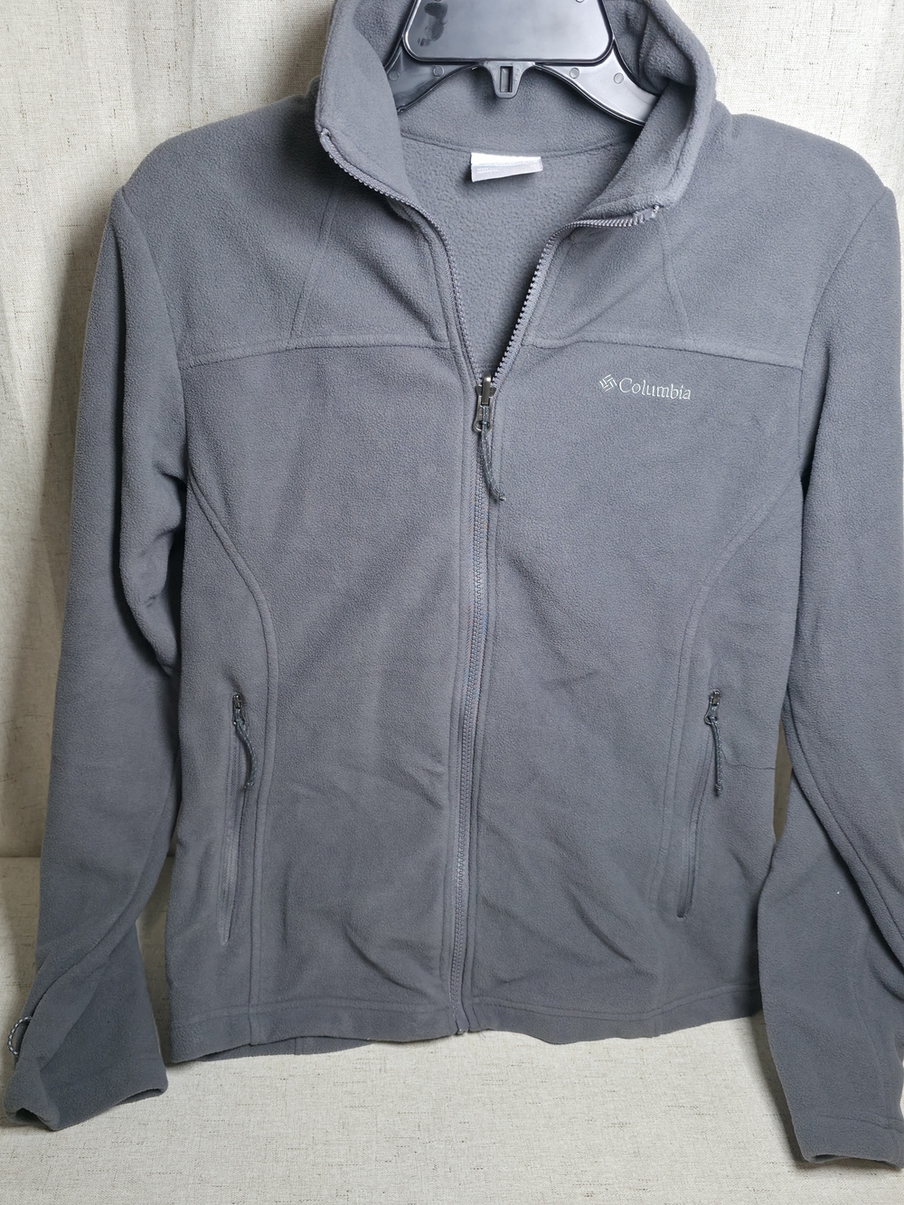 Columbia Gray Lightweight Fleece Zip Jacket